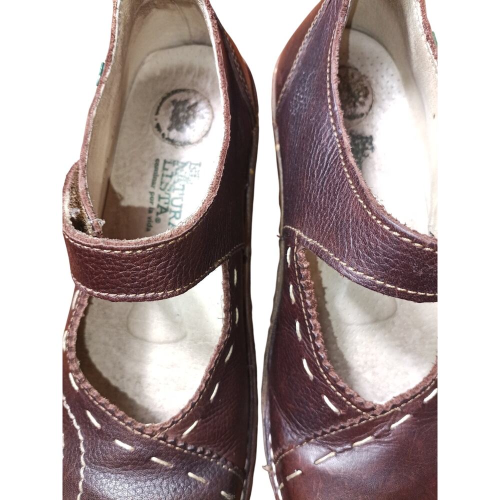 El Naturalista Soft Leather Mary Jane’s Yggdrasil N095 Brown EU size 39 - Picture 5 of 6